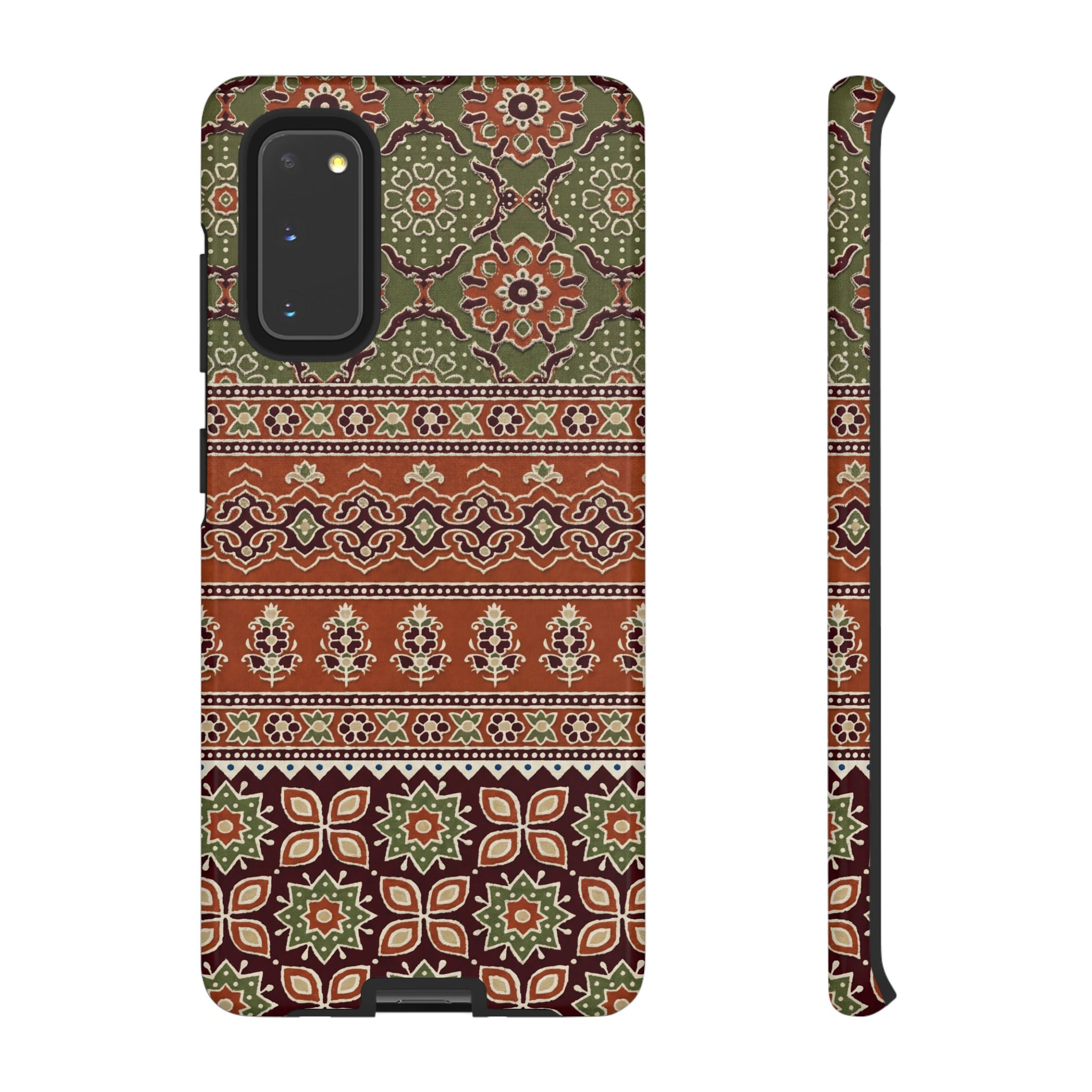 Batik Floral Protective Samsung Galaxy Case