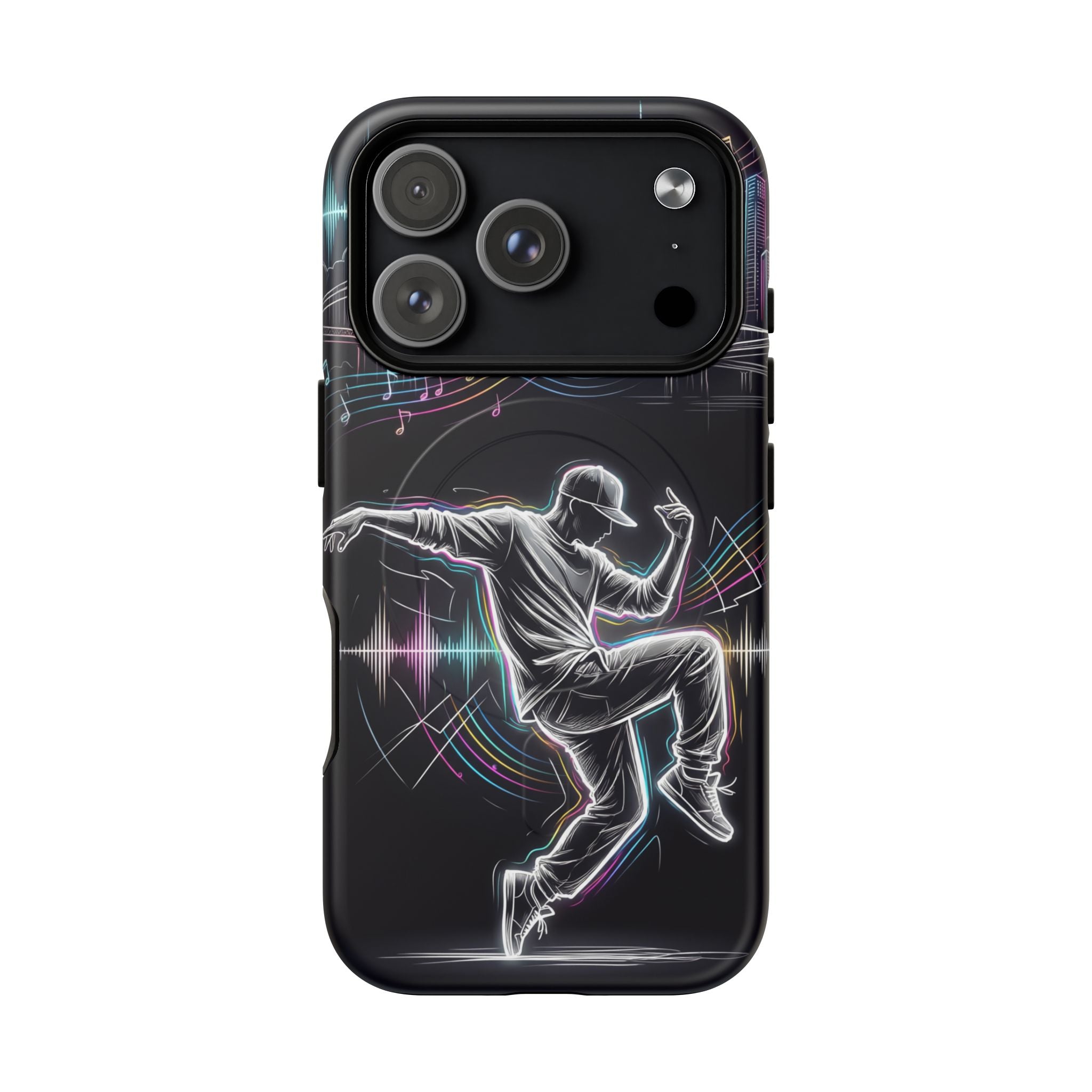 Dancer Neon Skyline MagSafe iPhone Case