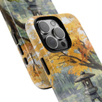 Autumn Japanese Garden iPhone Case | Scenic Lantern Fall