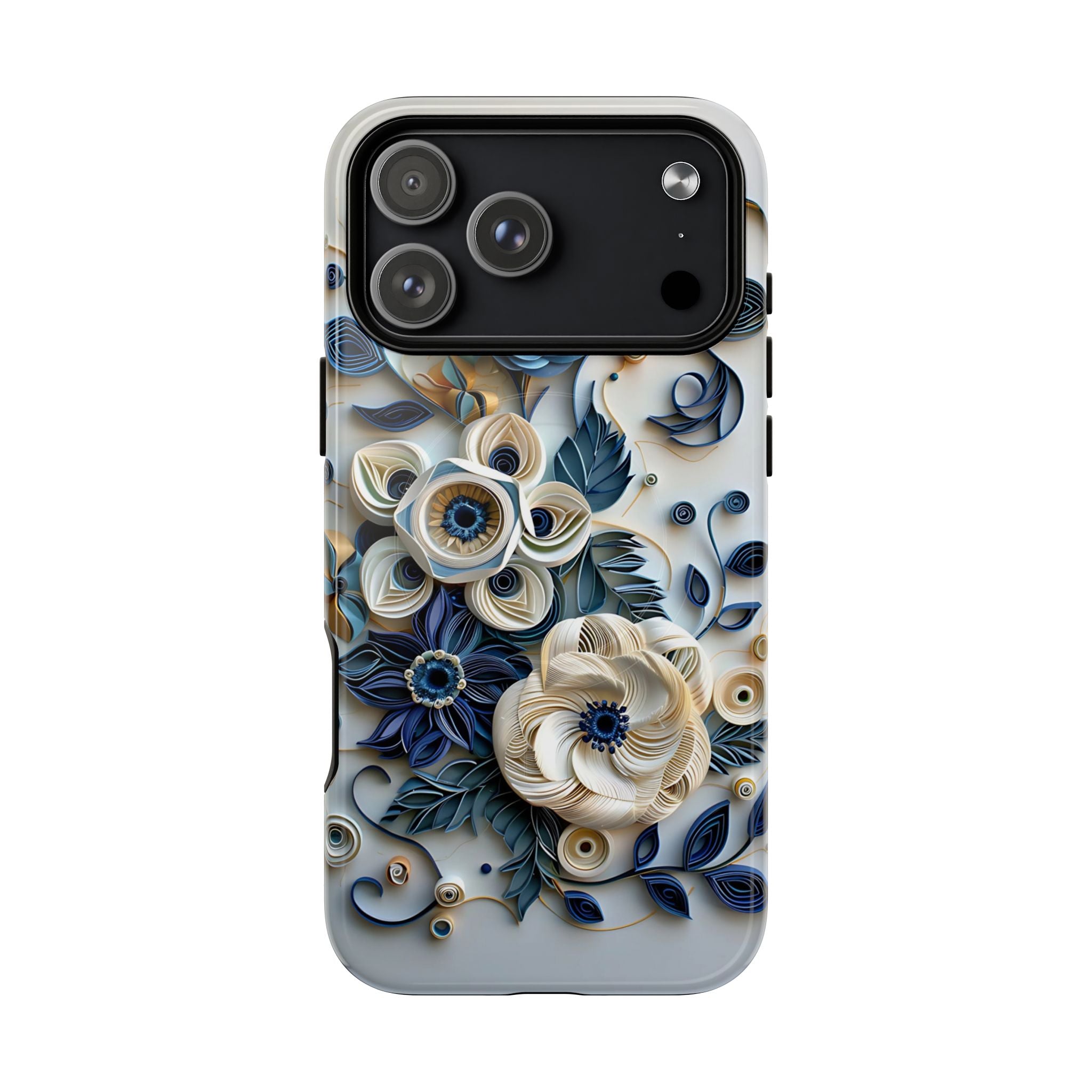Floral Quilled Art Tough MagSafe Phone Case