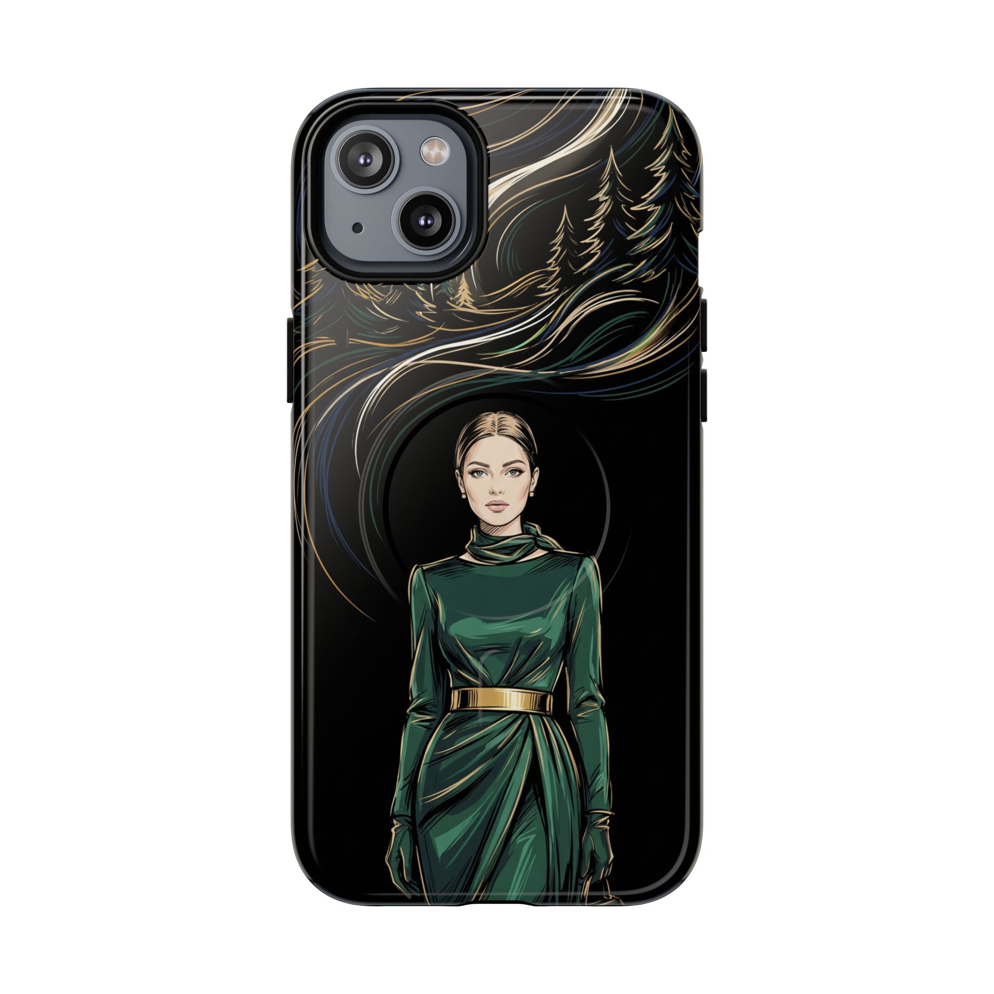 Elegant Forest Woman MagSafe iPhone Case