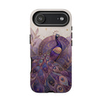 Purple Peacock iPhone Case | Celestial Peacock iPhone Case
