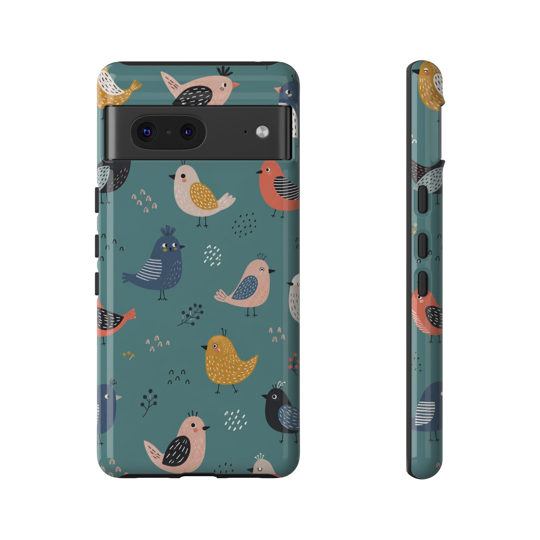 Colorful Bird Google Pixel Phone Case | Cute Bird Pattern Cover