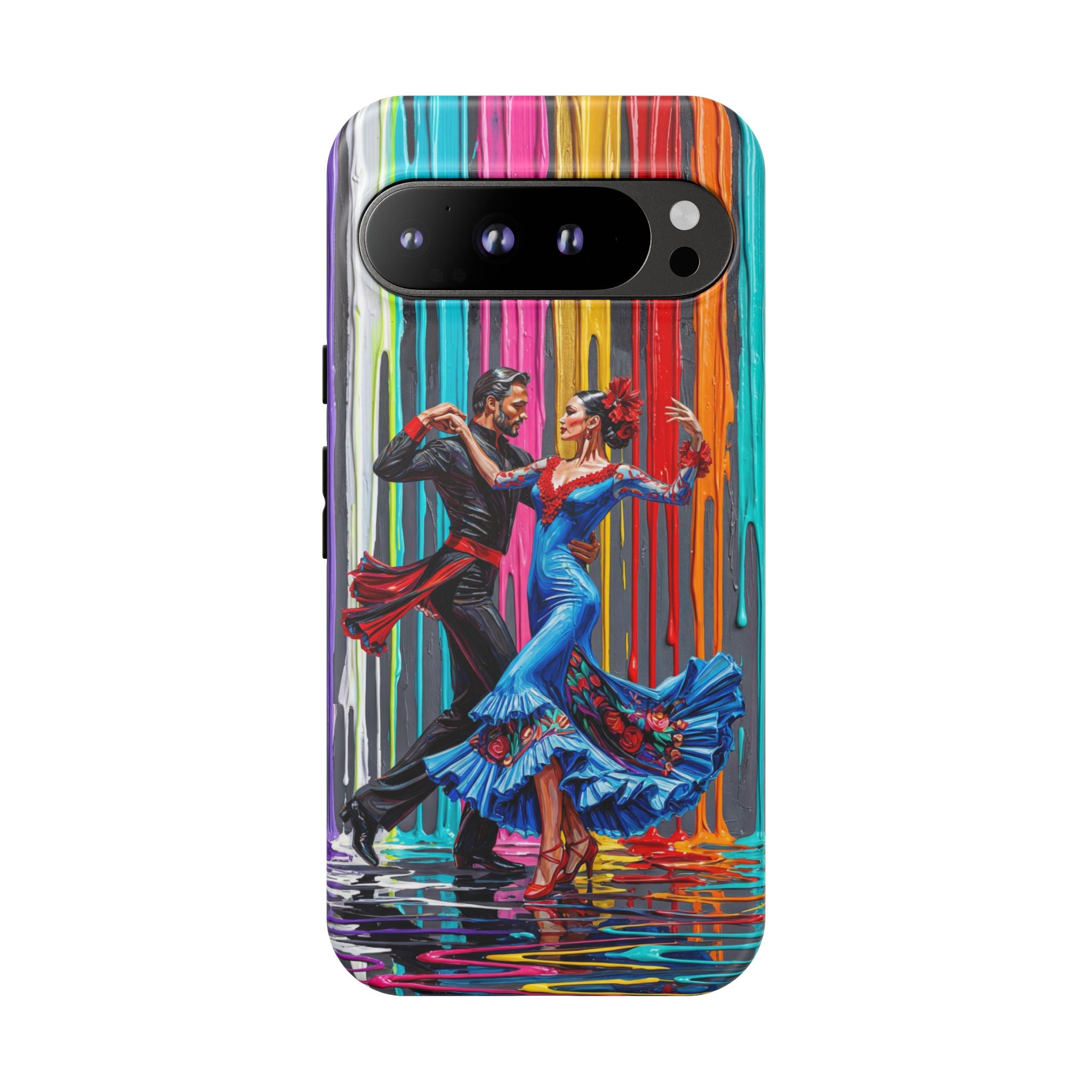 Colorful Tango Google Pixel Phone Case | Vibrant Dancing Couple Art Protection