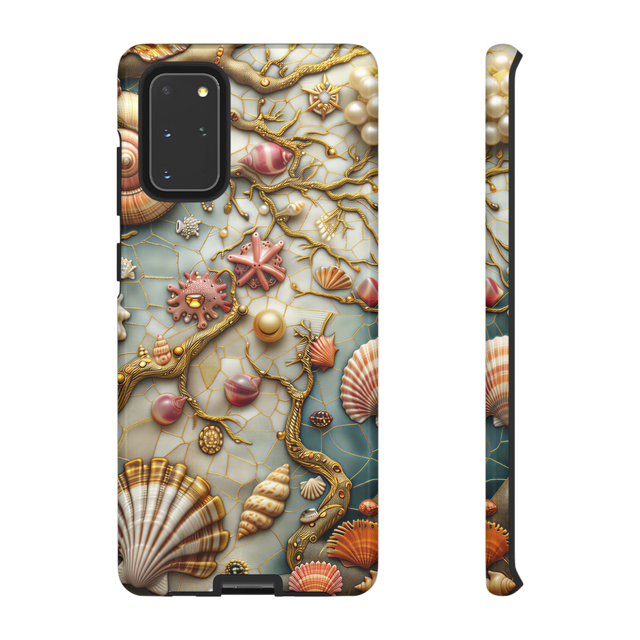 Decorative Seashell & Pearl Beach Design Samsung Galaxy Case