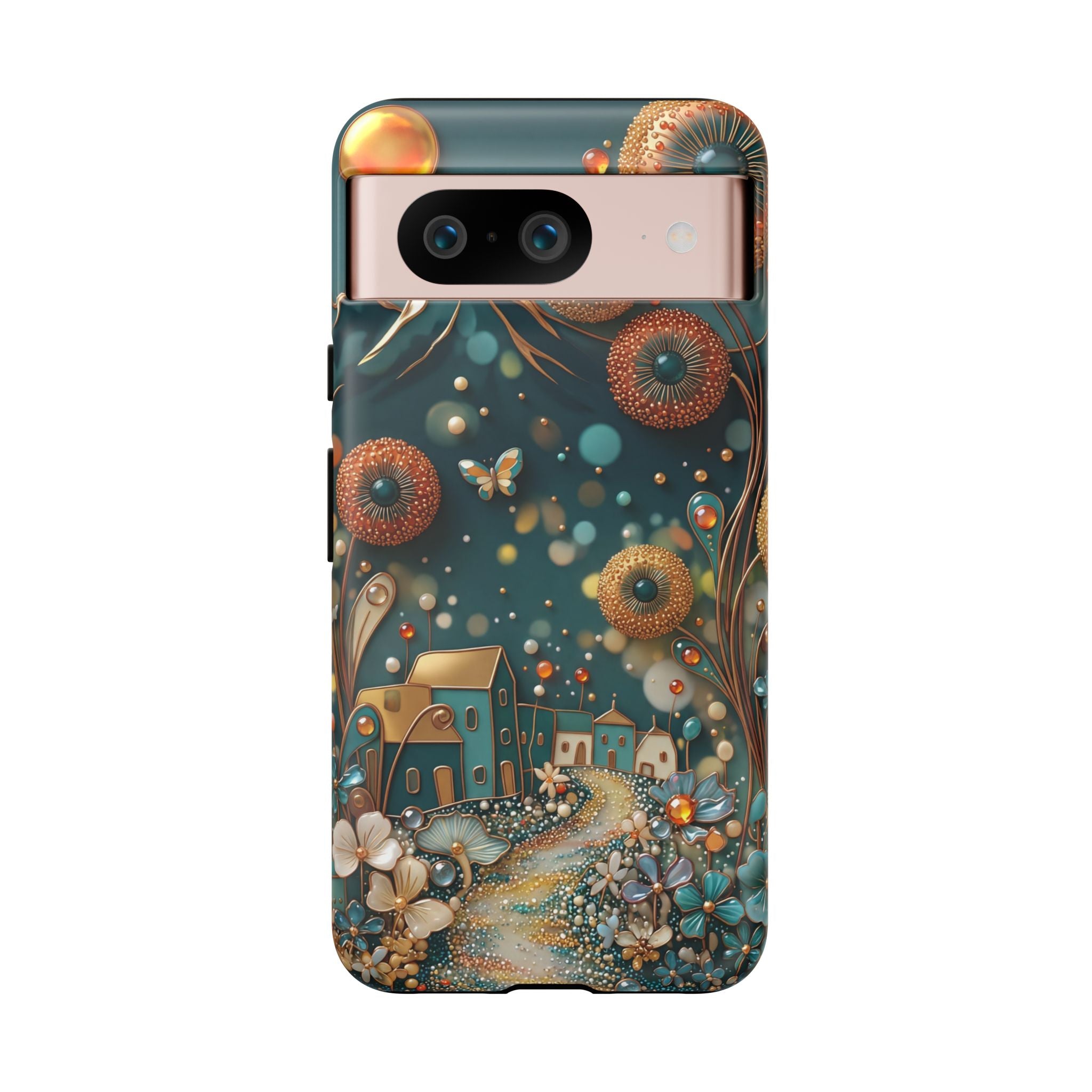 Whimsical Night Village Google Pixel Case