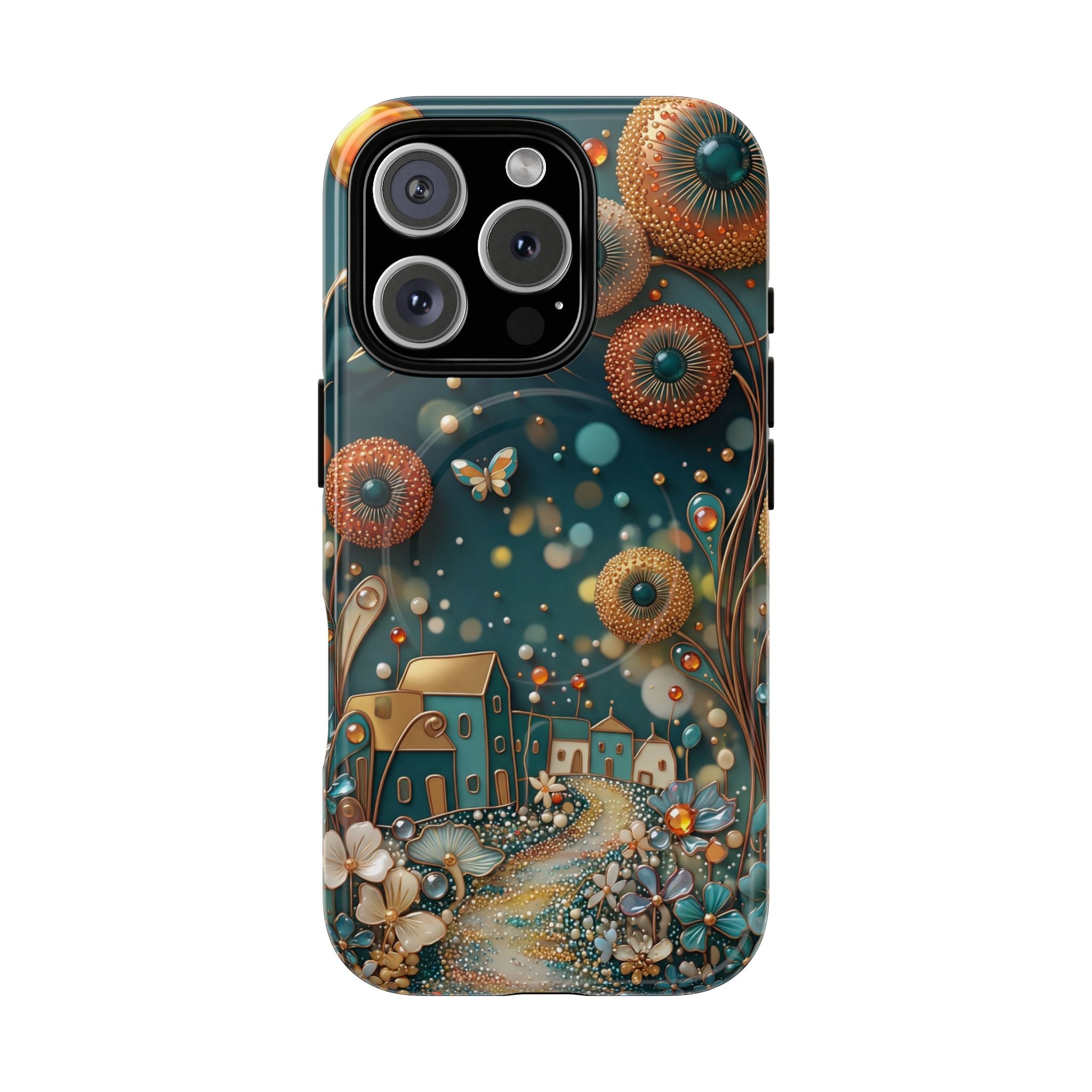 Custodia MagSafe per iPhone con fantasia floreale | Design Dreamy Cottage Garden