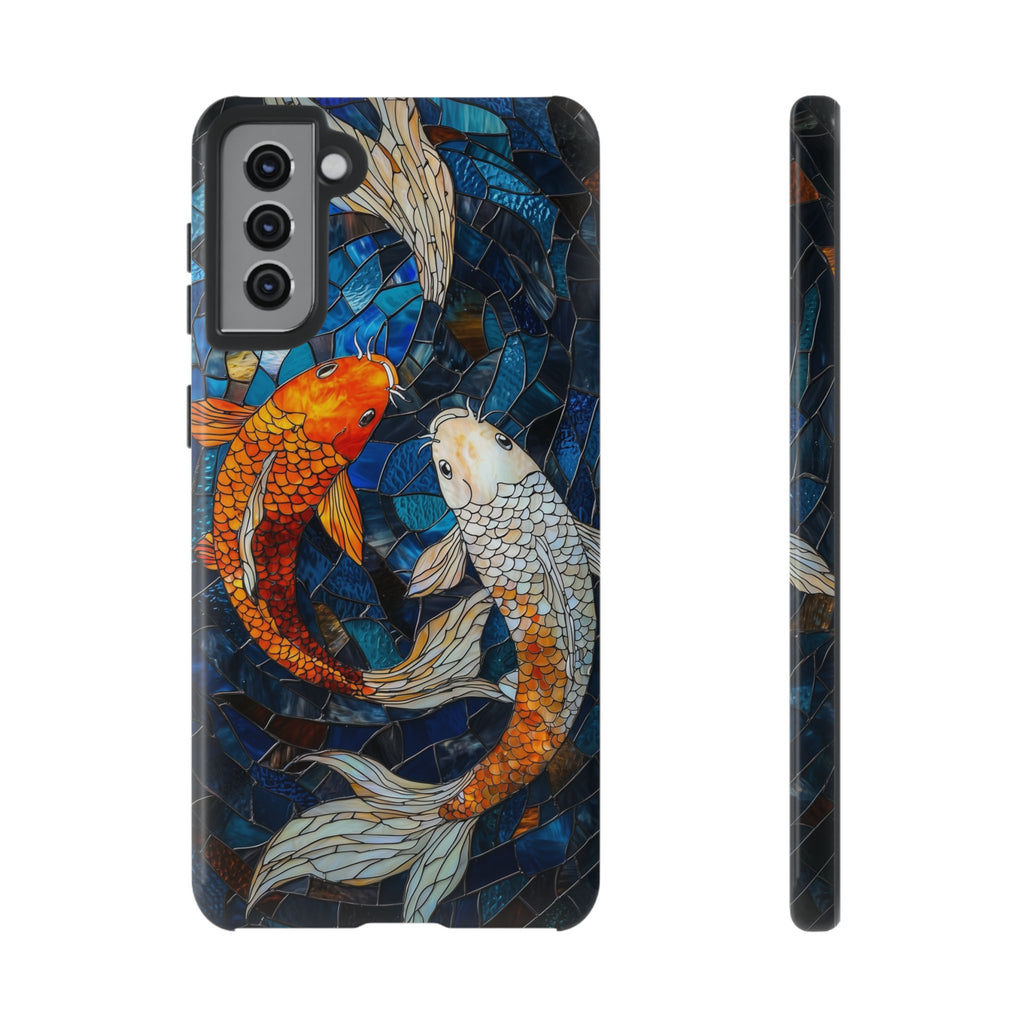 Custodia resistente per Samsung Galaxy a forma di pesce koi