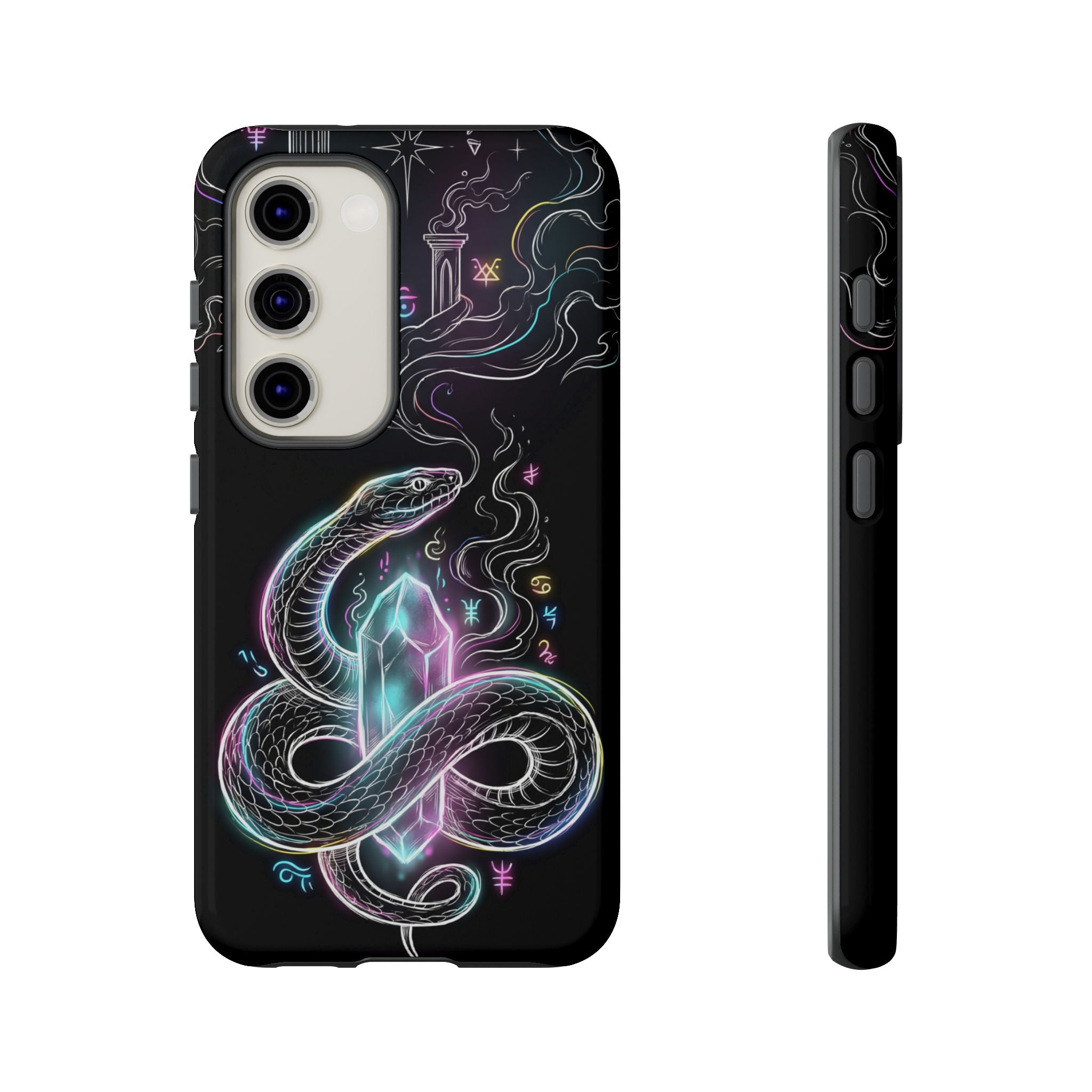 Neon Occult Mystic Snake Crystal Samsung Galaxy Phone Case