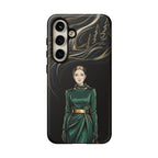 Elegante custodia per telefono Samsung Galaxy con donna della foresta