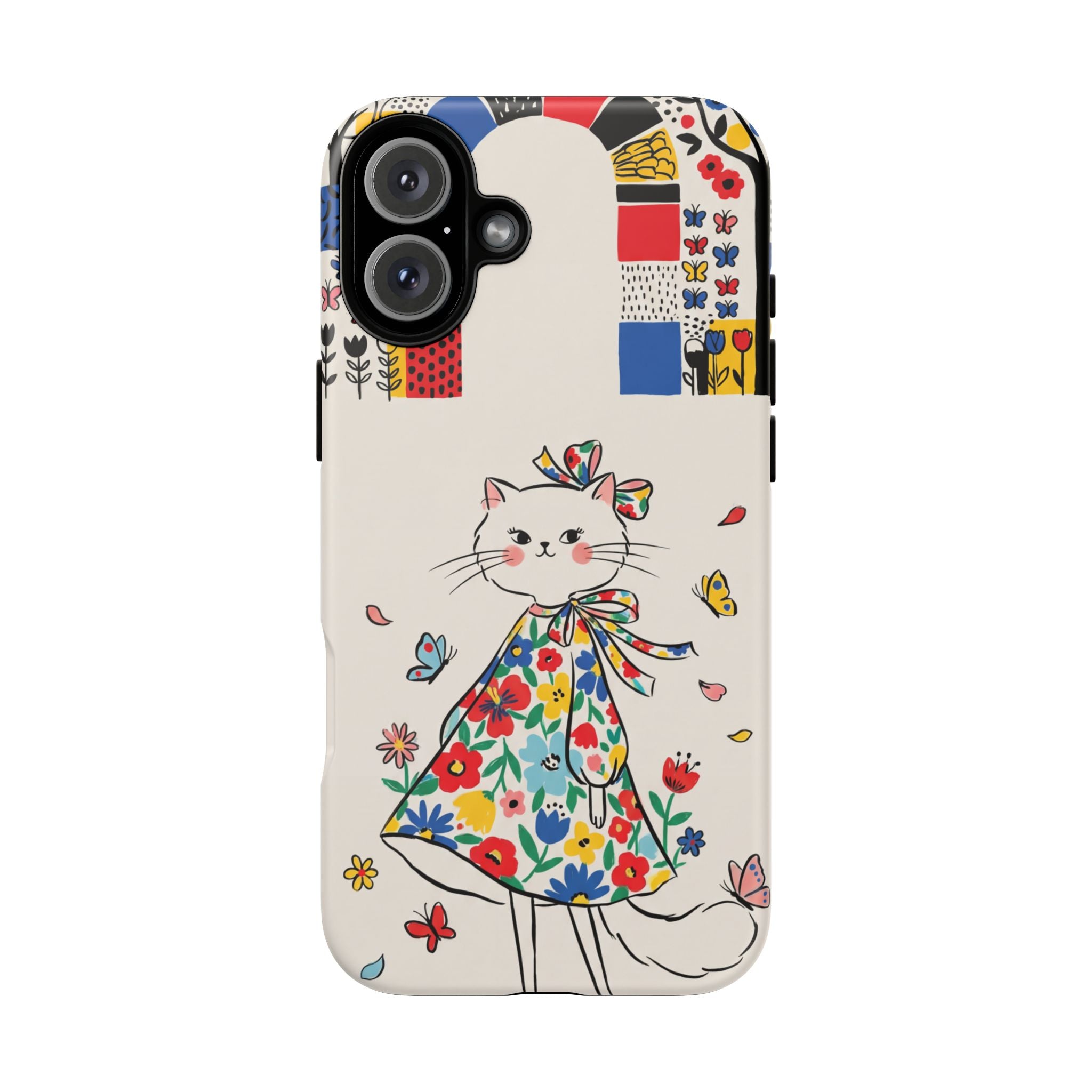 Floral Kitty iPhone Case | Cute Cat