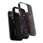 Celestial Black Cat iPhone Case | Whimsigoth Floral