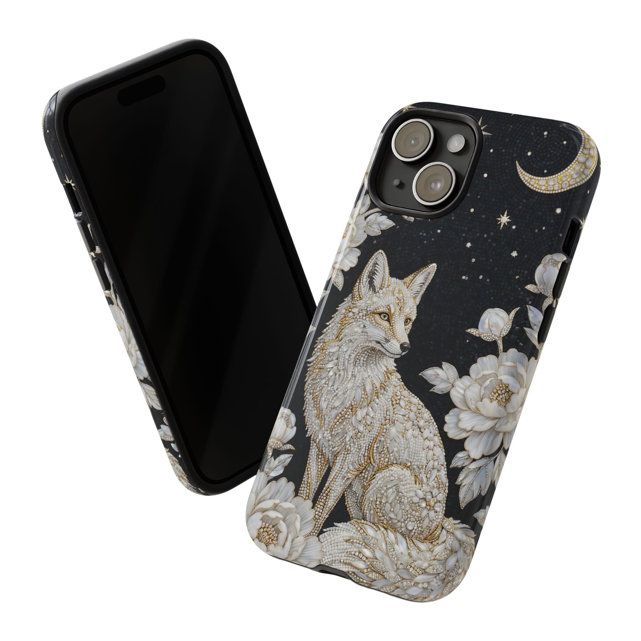 Mystic Fox Moon iPhone Case | Celestial Floral iPhone Cover