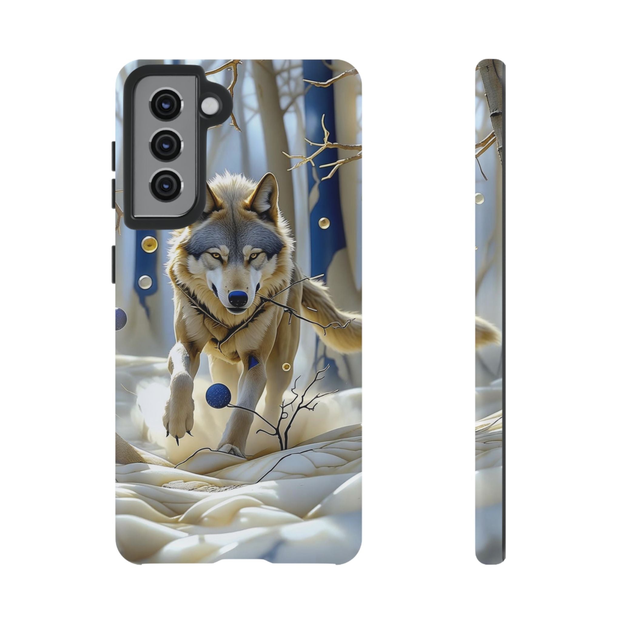 Wolf in Snow Samsung Galaxy Case — Rugged Wildlife