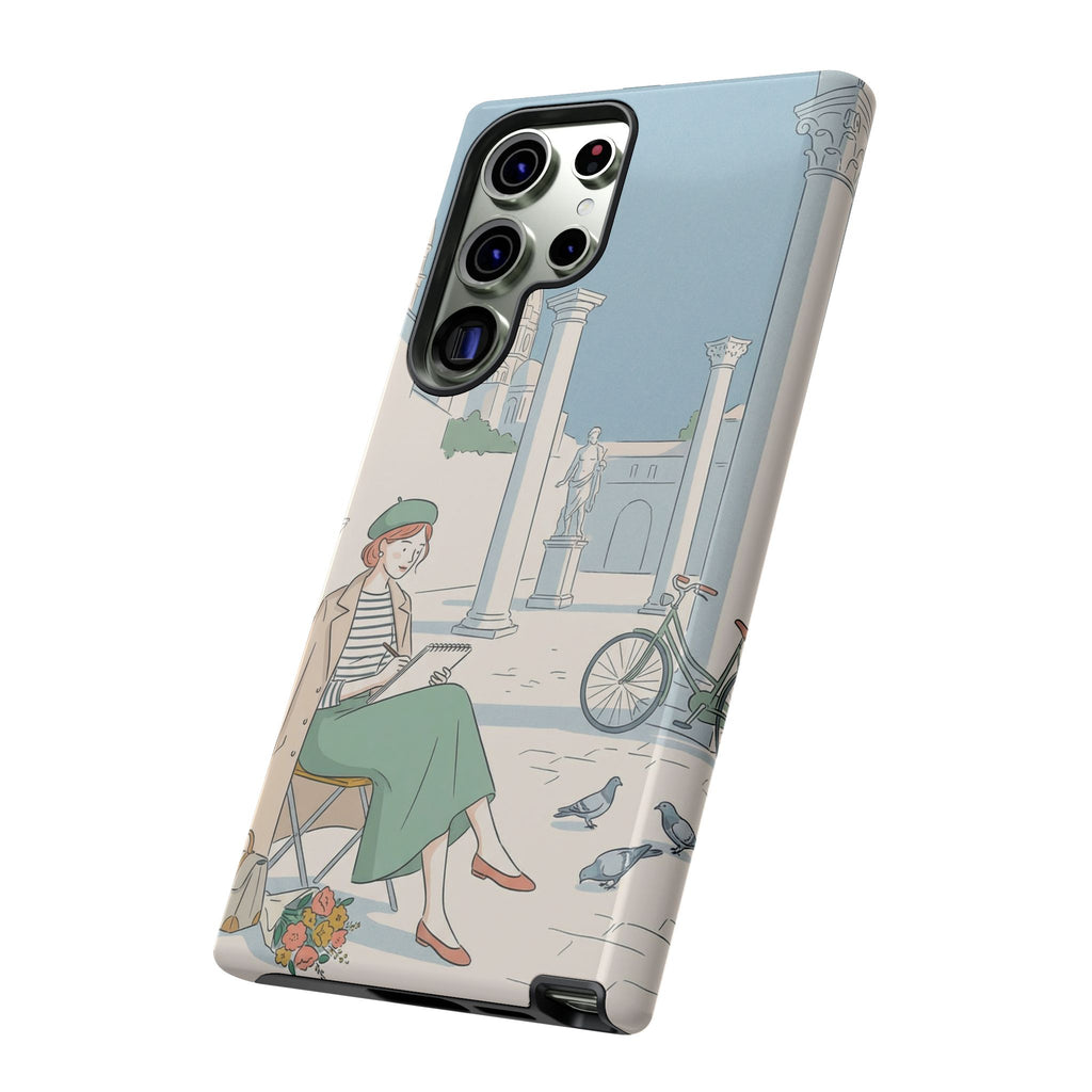 Florence Art Aesthetic Samsung Galaxy Phone Case | Renaissance Italy Travel Illustration