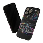 Neon Muscle Car iPhone Case | Retro City Nightscape