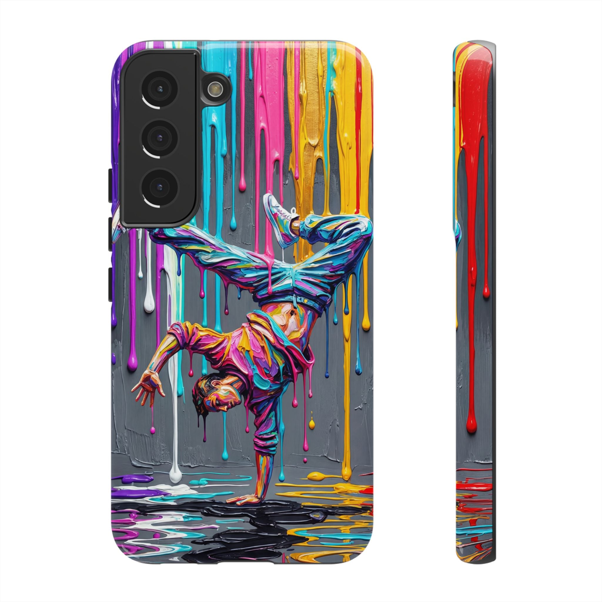 Colorful Breakdancer Graffiti Tough Samsung Galaxy Phone Case