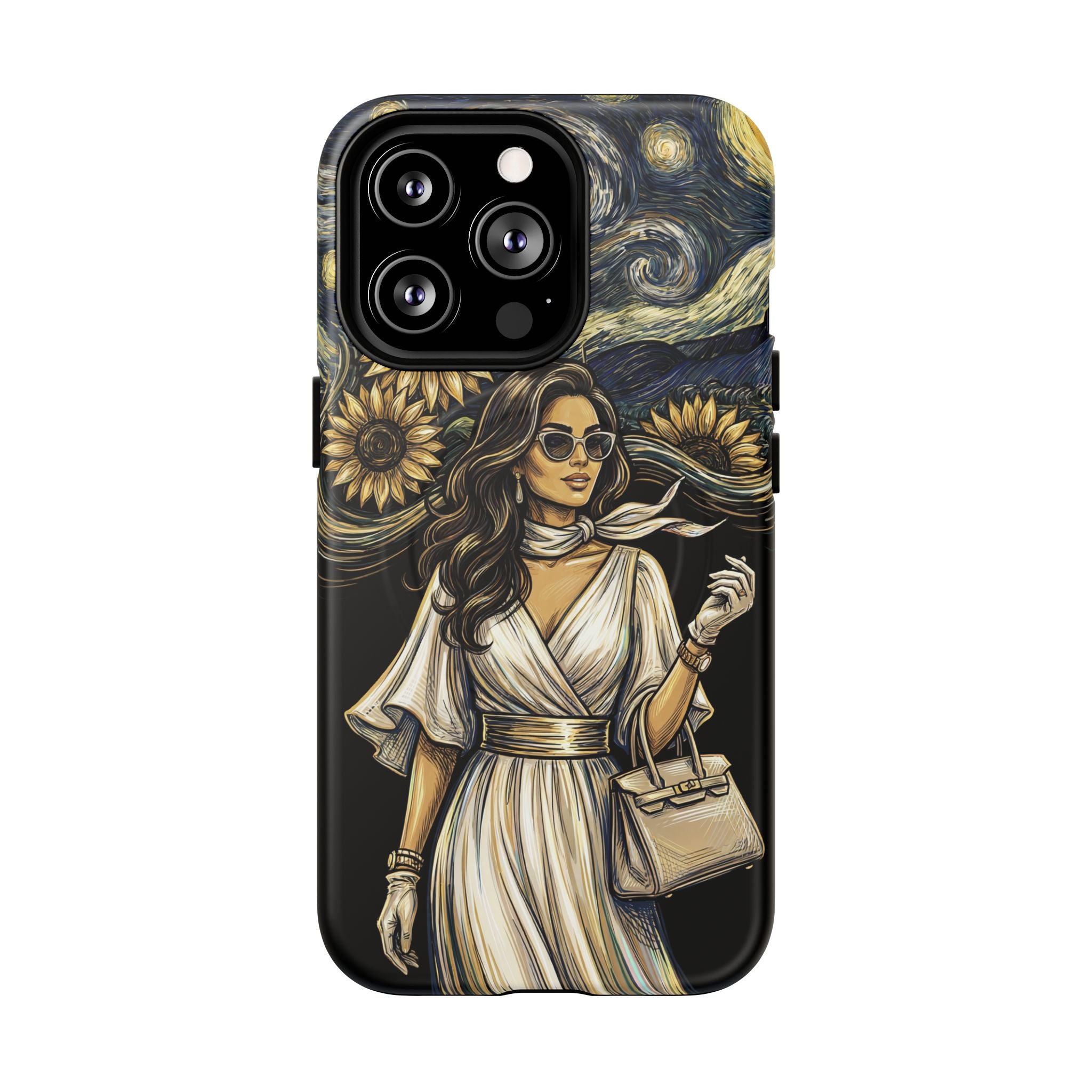 Van Gogh Night Sunflowers MagSafe iPhone Case | Chic Woman Art