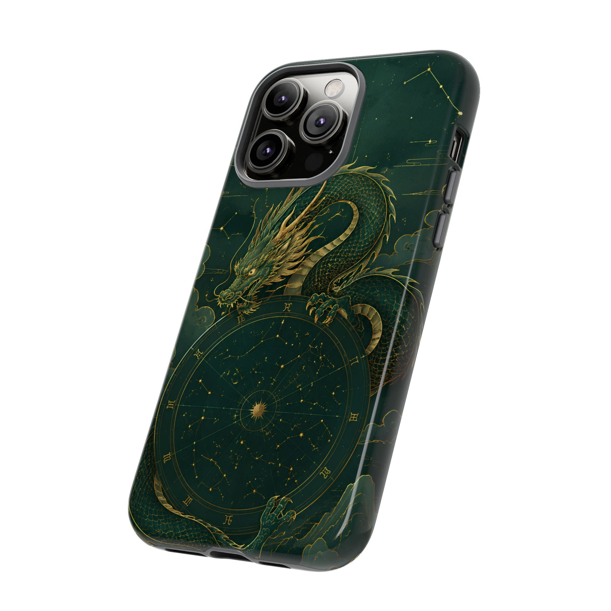 Celestial Dragon iPhone Case | Stained Glass Dragon iPhone Case