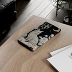 Mystic Fox Moon Samsung Galaxy Phone Case | Celestial Floral Phone Cover