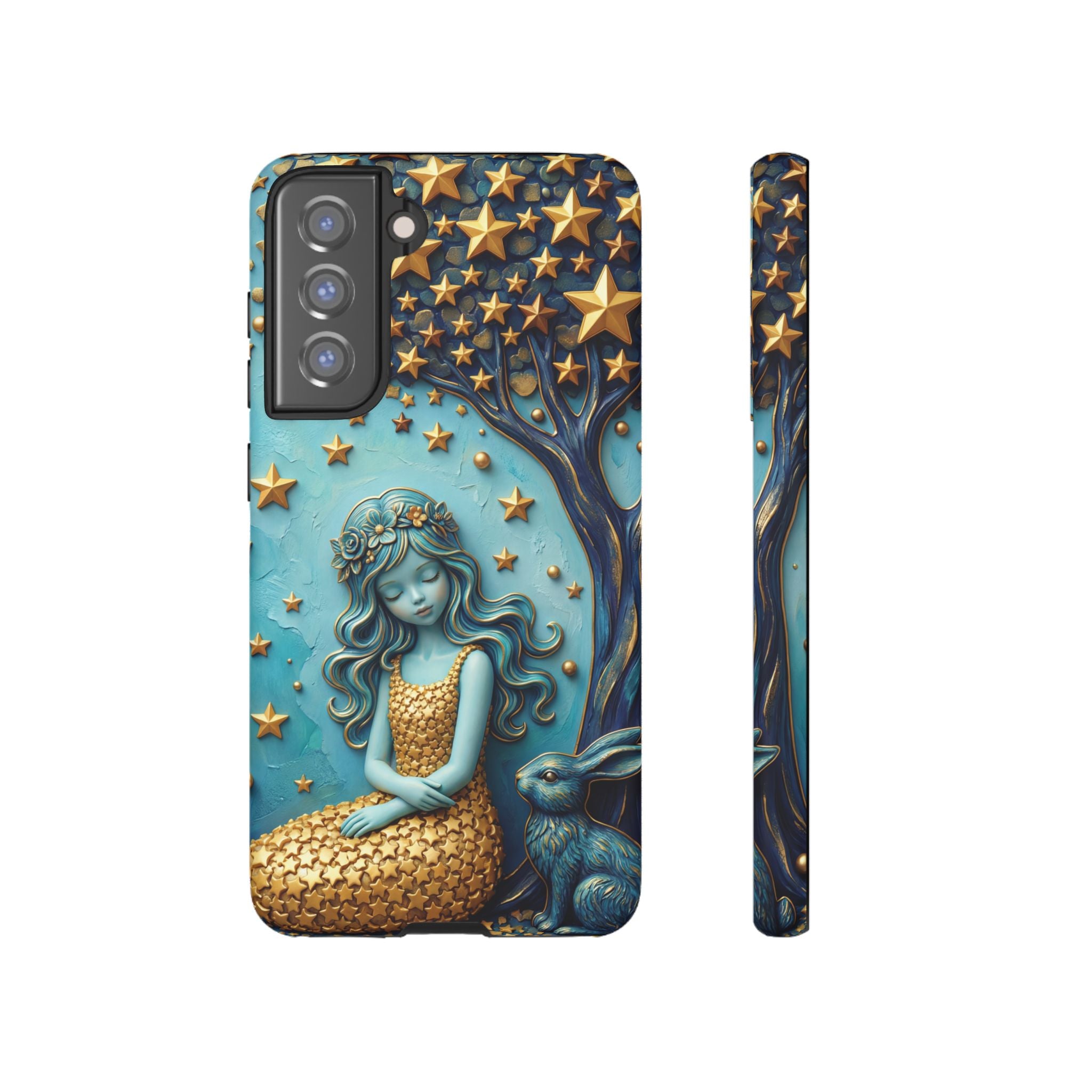 Dreamy Maiden & Star Tree Samsung Galaxy Phone Case