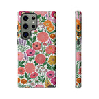 Floral Tough Samsung Galaxy Phone Case | Colorful Garden Print Protective Cover