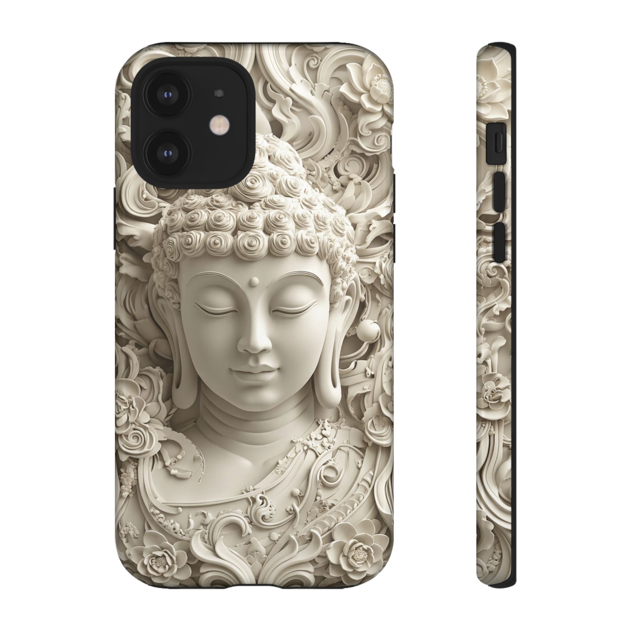 Buddha Relief iPhone Case — Serene Zen Protective Phone Cover