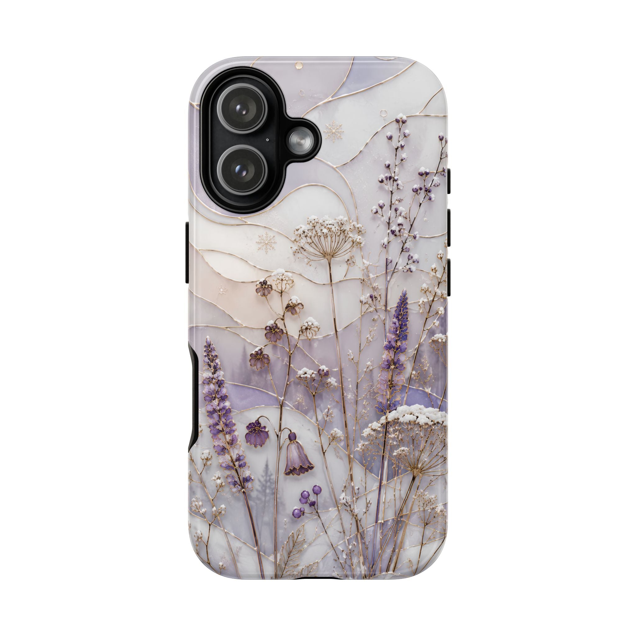 Stained Glass Wildflower iPhone Case | Floral Meadow iPhone Case