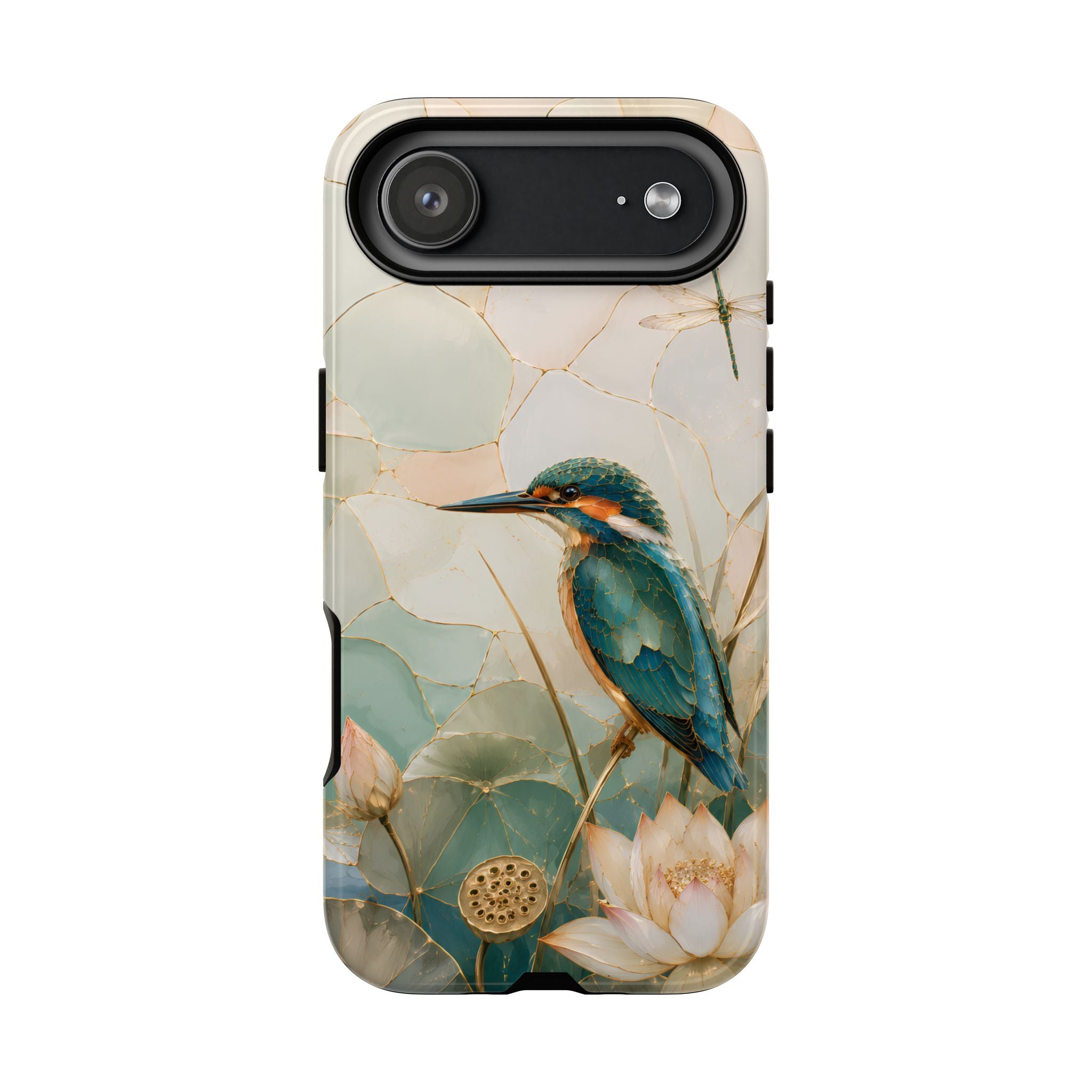 Kingfisher iPhone Case | Lotus Flower iPhone Case