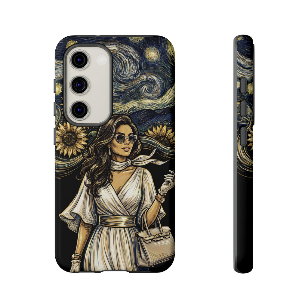 Van Gogh Night Sunflowers Samsung Galaxy Phone Case | Chic Woman Art