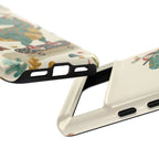 Cute Skateboarding Dinosaur Tough Google Pixel Phone Case | Vintage Kid Aesthetic T Rex Cover