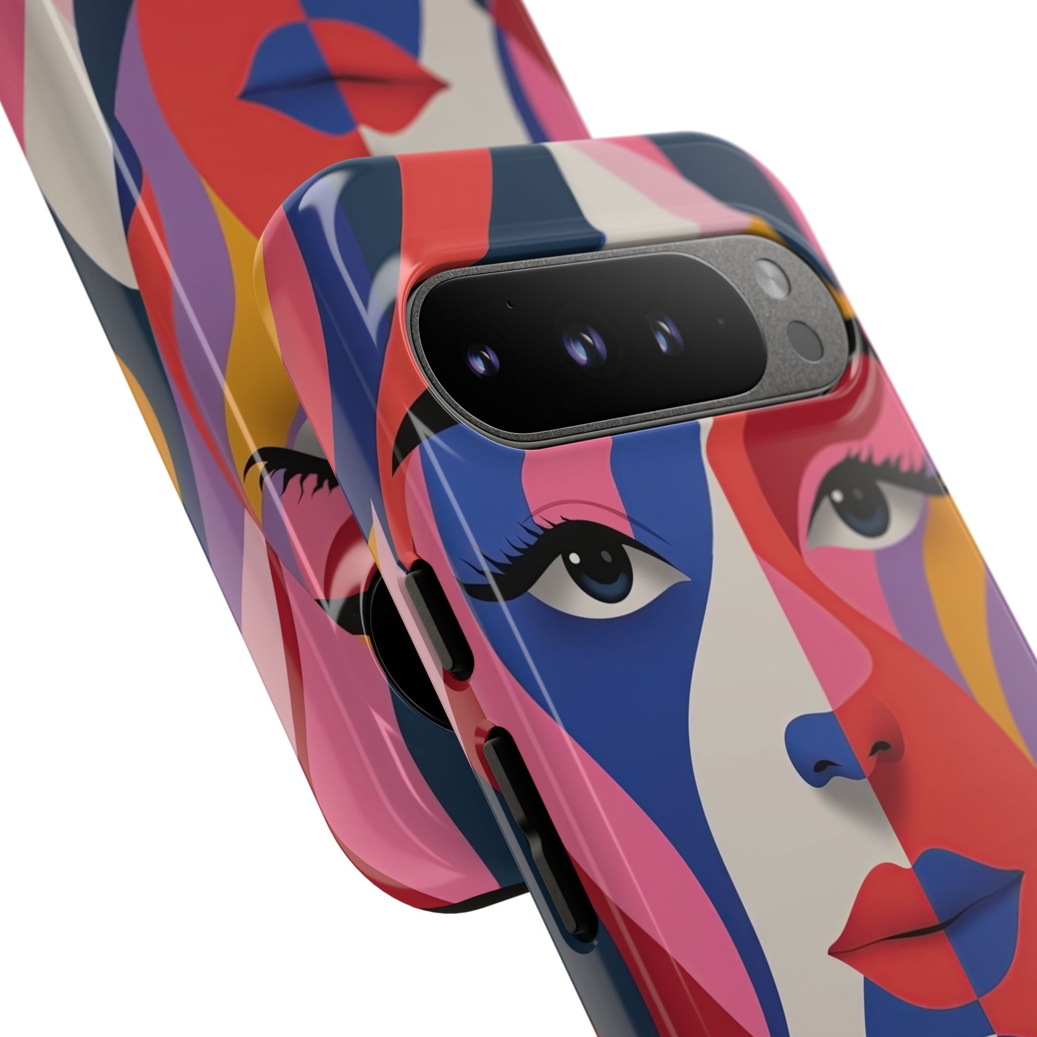 Abstract Colourful Face Google Pixel Case | Vibrant Pop Art