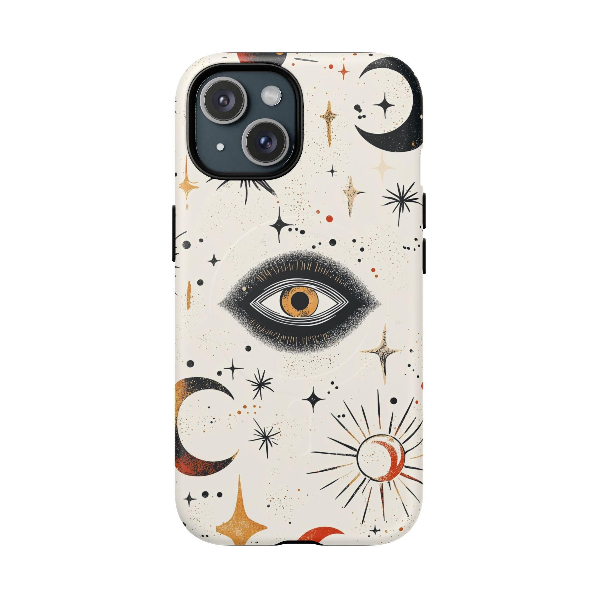 Custodia Mystic Eye MagSafe per iPhone | Luna e stelle celesti