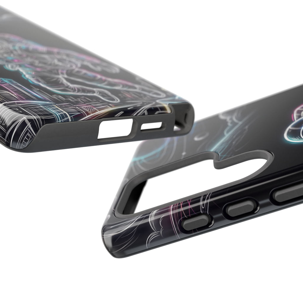 Space Explorer Astronaut Neon Samsung Galaxy Phone Case