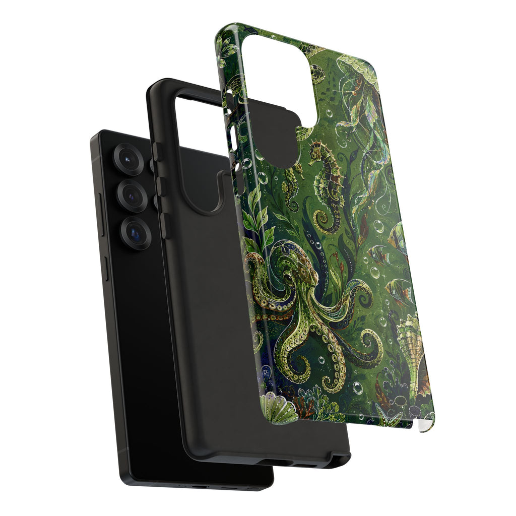 Octopus Tough Samsung Galaxy Phone Case | Jewel Green Ocean Animal Cover