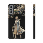 Vintage Chic Samsung Galaxy Phone Case | Stylish Woman Illustration