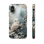 Barn Owl & Butterflies Tough iPhone Case