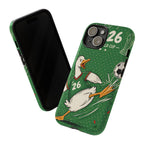Soccer Duck iPhone Case | Funny Sports Mascot Cover
