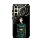 Elegante custodia per telefono Samsung Galaxy con donna della foresta