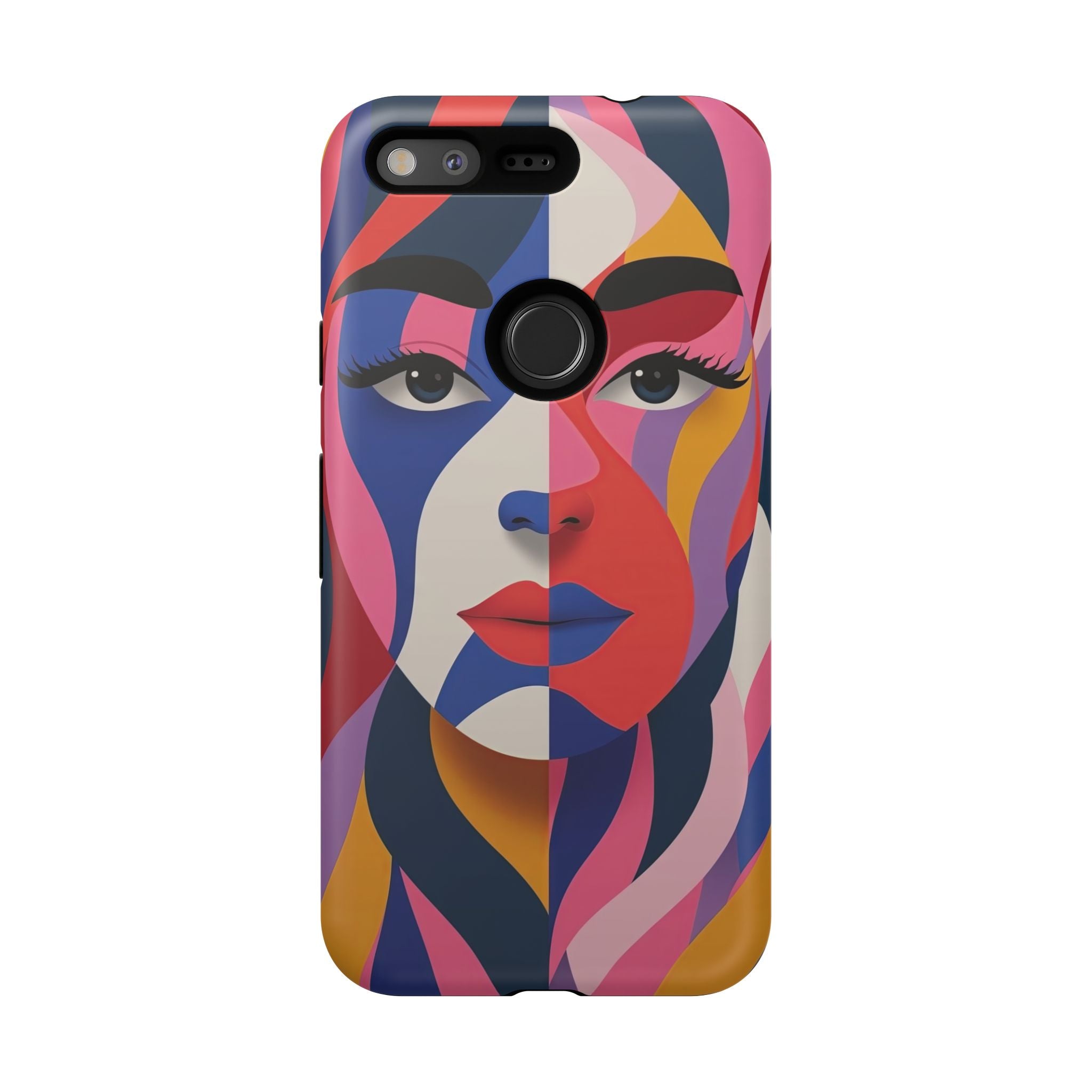 Abstract Colourful Face Google Pixel Case | Vibrant Pop Art
