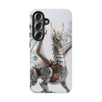 Custodia per Samsung Galaxy con drago meccanico Steampunk — Custodia protettiva Fantasy Armor