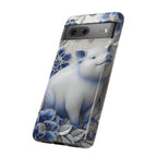 Asian Zodiac Pig Google Pixel Phone Case | Blue & White Porcelain Slim Protective Shockproof Case| Year of the Pig Gift
