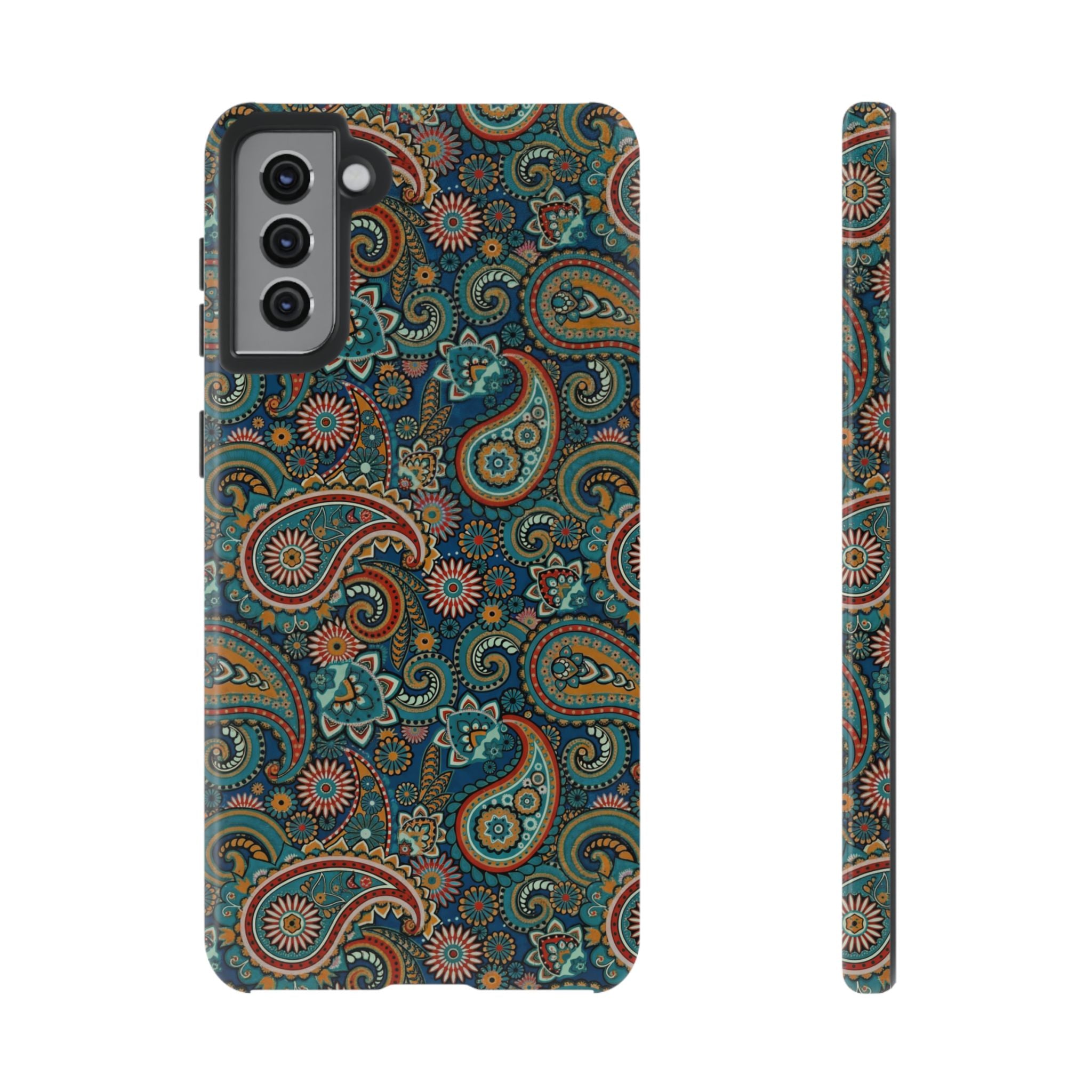 Batik Vibrant Paisley Protective Tough Samsung Galaxy Case