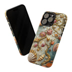 Decorative Seashell & Pearl Beach Design iPhone Case