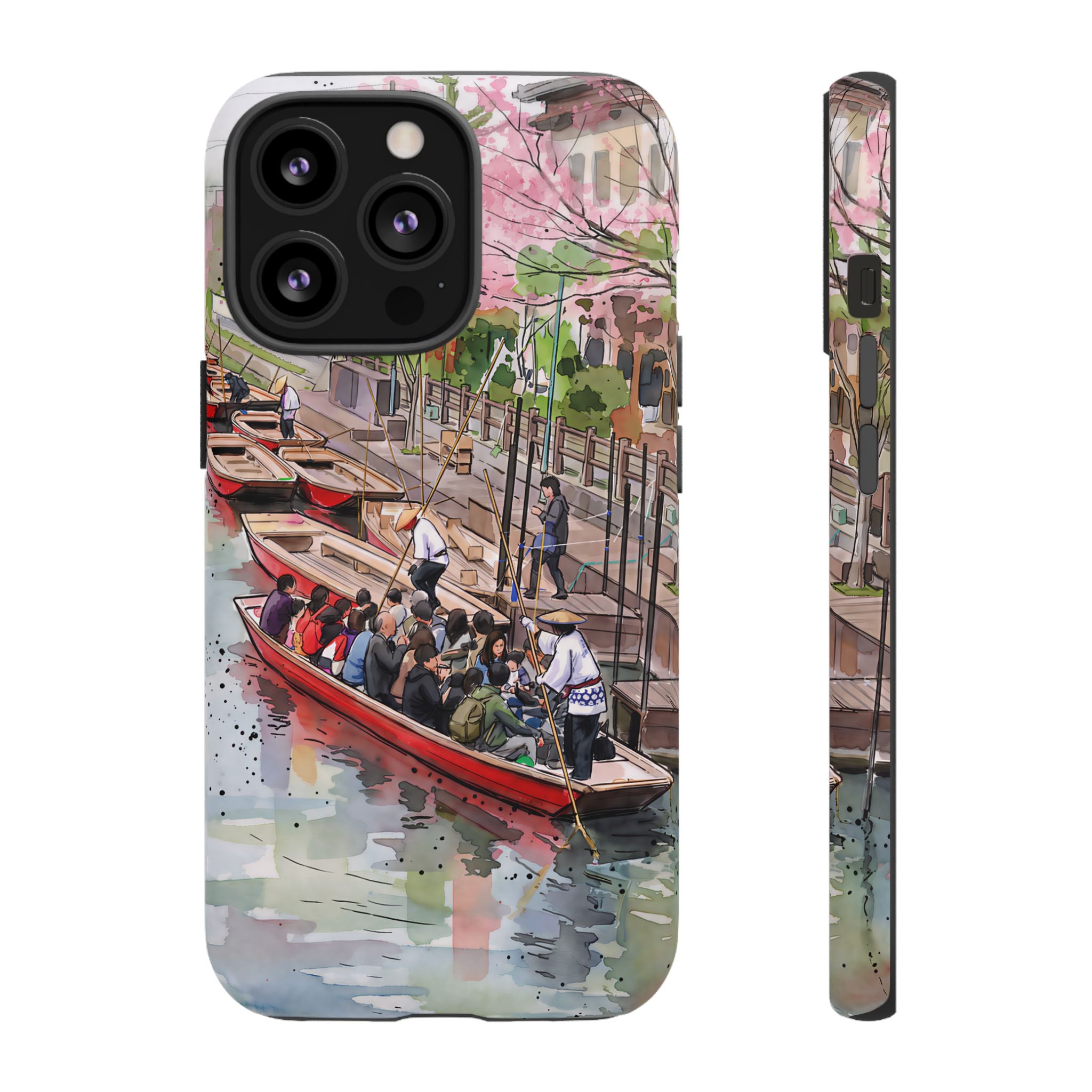Japan Canal Boat Serenity | Art iPhone Case