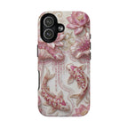 Koi Lotus Tough MagSafe Case — Pink Floral Fish iPhone Cover