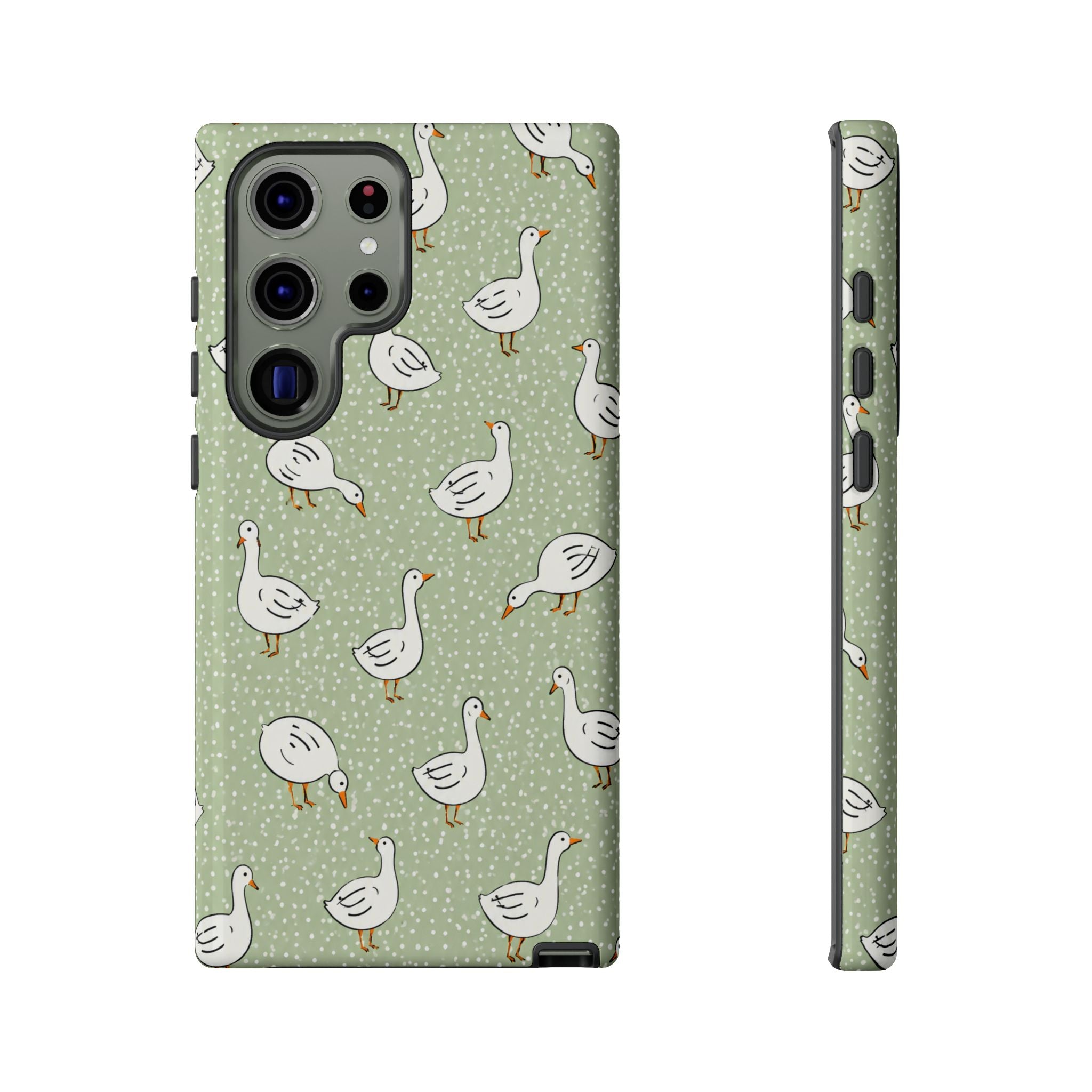 Goose Samsung Galaxy Phone Case | Cute White Goose Pattern Cover