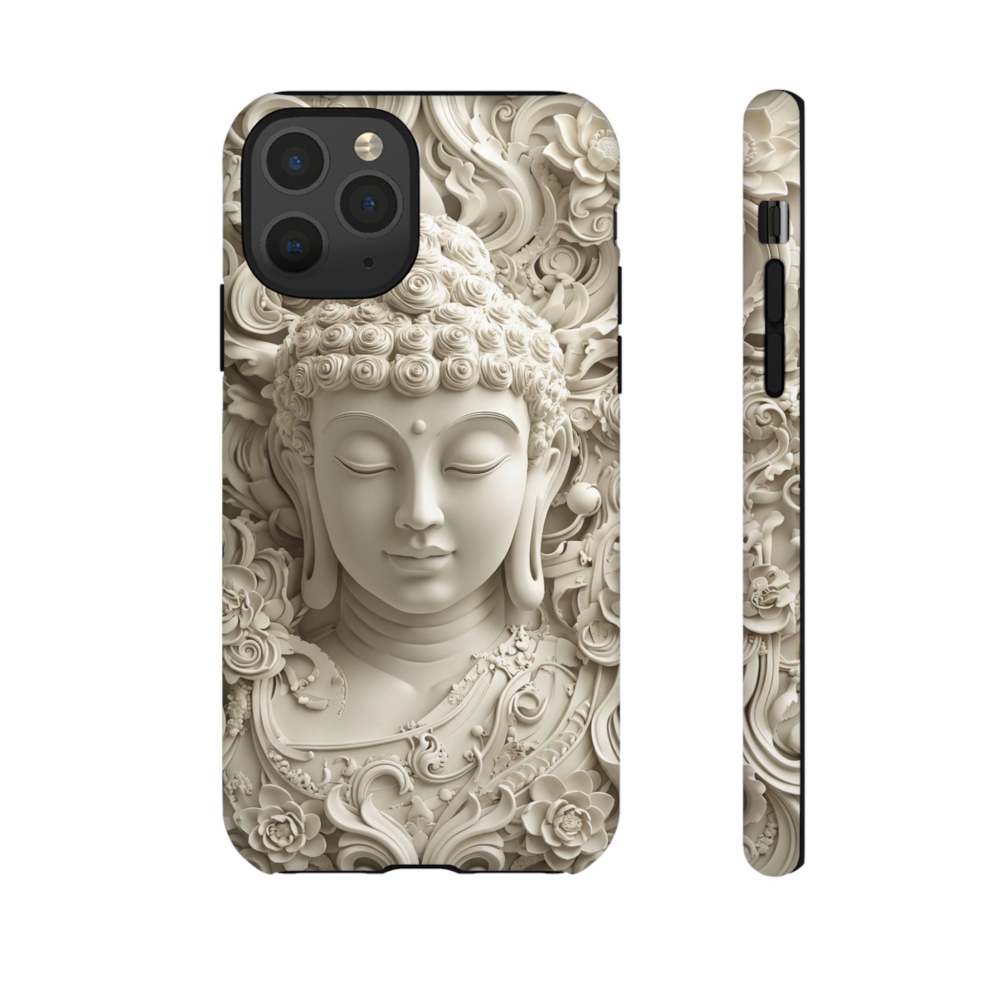 Buddha Relief iPhone Case — Serene Zen Protective Phone Cover