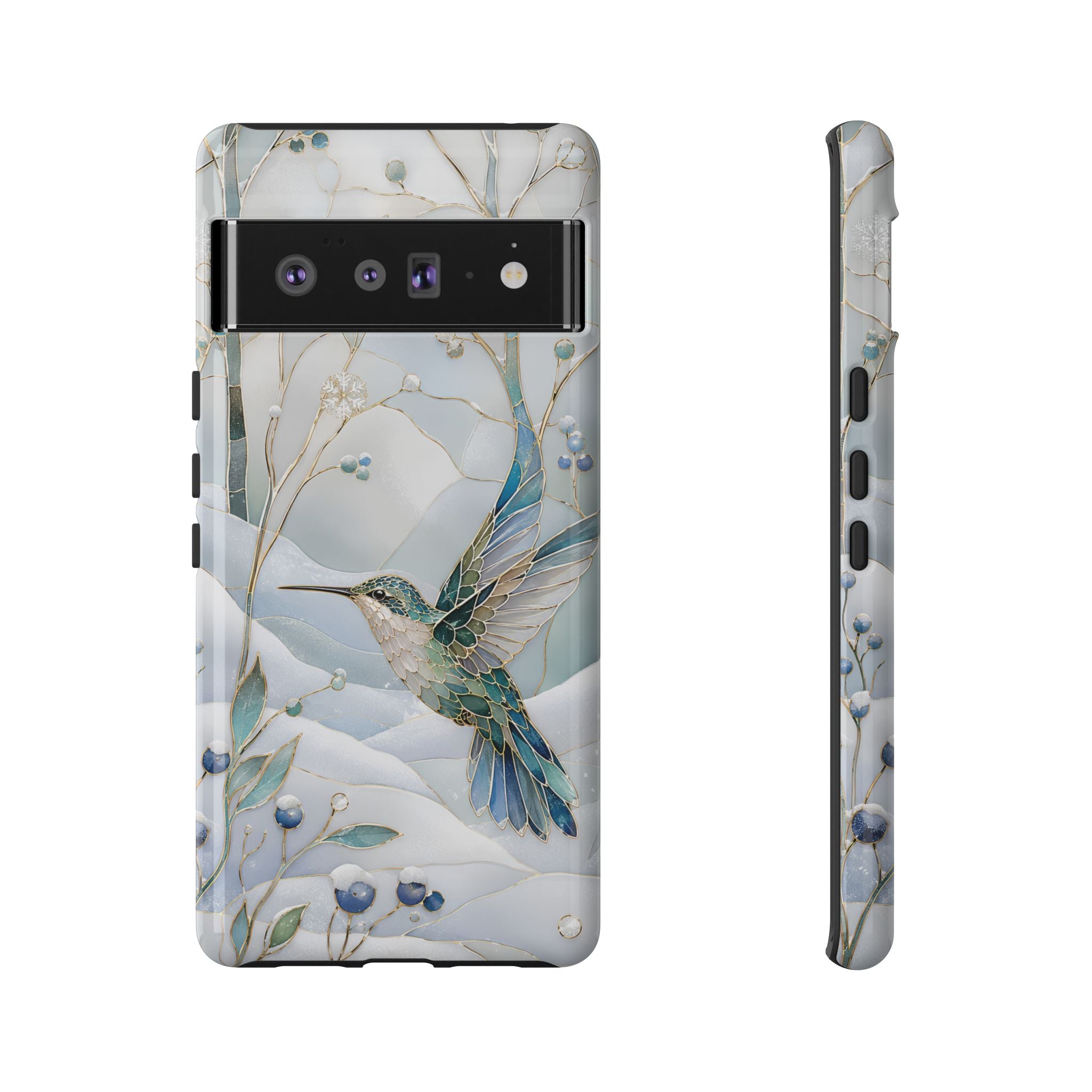 Hummingbird Google Pixel Phone Case | Winter Bird Phone Case
