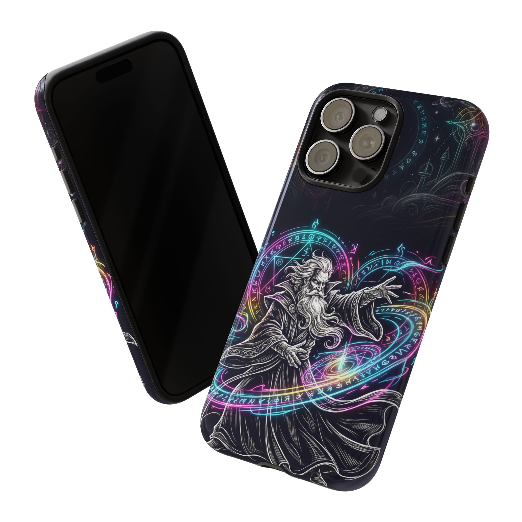 Neon Spell Art Wizard Magic iPhone Case